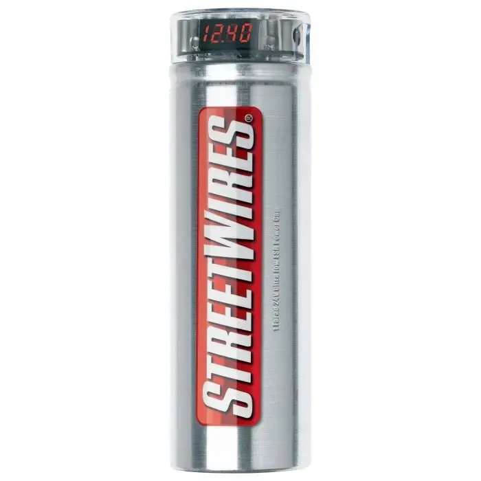 MTX Audio ZNXC1F - Condensateur 1 Farad 24V à très faible ESR avec voltmètre et répartiteur de câbles 4x21mm² MTX Audio ZNXC1F - Condensateur 1 Farad 24V à très faible ESR avec voltmètre et répartiteur de câbles 4x21mm²