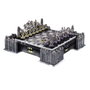 The Noble Collection Jeu d'Échecs Batman Édition Collector - Plateau Lumineux LED, 32 Figurines Métalliques