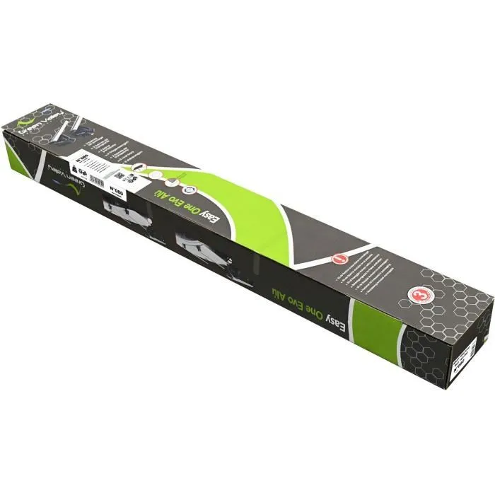 Green Valley Lot de 2 Barres de toit Easy One N°80 Aluminium Fixation toit normal Jusqu'à 75 kg