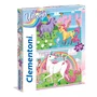 Clementoni Set Duo Supercolor Je crois aux licornes, 2 x 20 pièces