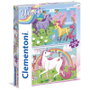 Clementoni Set Duo Supercolor Je crois aux licornes, 2 x 20 pièces