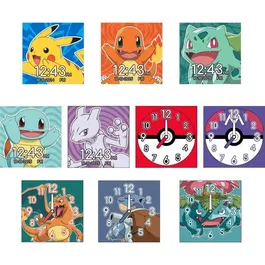 Kids Licensing Montre interactive Pokemon avec écran personnalisable, podomètre, calculatrice, enregistreur vocal et recharge USB - POK4260