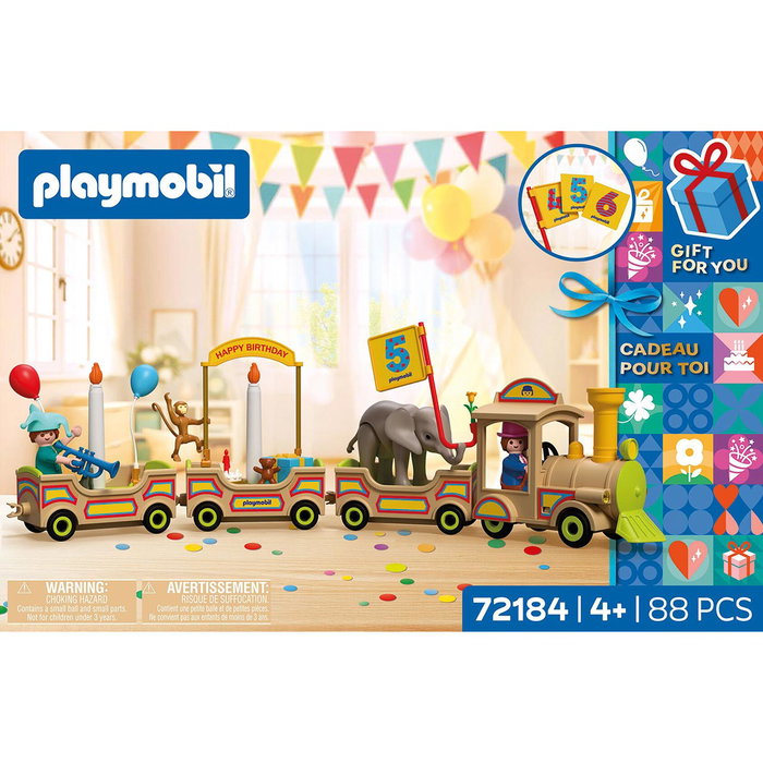 PLAYMOBIL Train d'anniversaire 72184