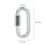 WOLFPACK LINEA PROFESIONAL Maillon rapide chaîne 5,0mm