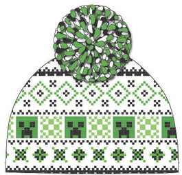 Minecraft bonnet Pom-Pom