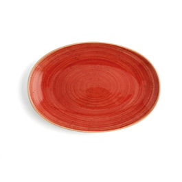 Plateau apéritif Ariane Terra Rouge Céramique Ø 26 cm (12 Unités)