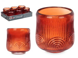 GIFTDECOR Porte-bougie Cercle Rayé Teja