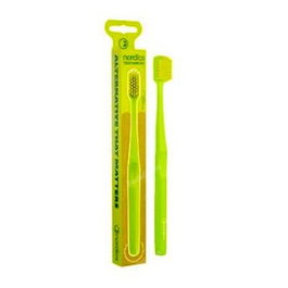 Nordics Oral Care 6.580 Cepillo Dental Soft - Brosses à dents souples pour adultes avec 6580 filaments - Vert