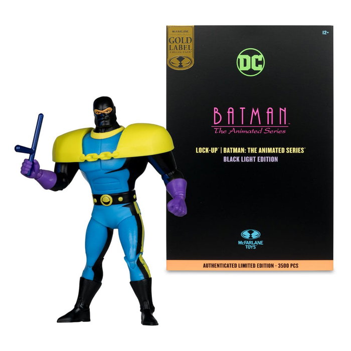 McFarlane Toys Batman: The Animated Series Lock-Up Black Light Edition (Gold Label) 15 cm