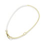 Collier Femme Swarovski 5742961 Blanc Doré