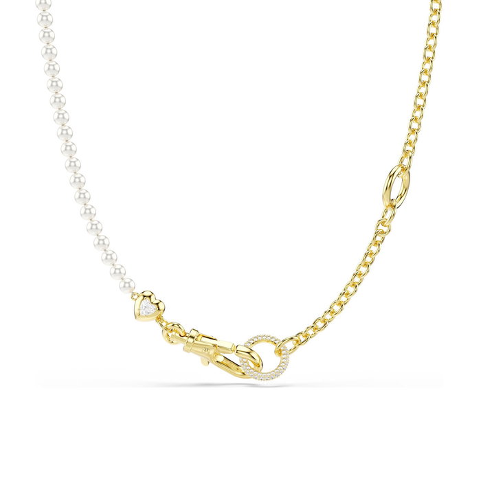 Collier Femme Swarovski 5742961 Blanc Doré