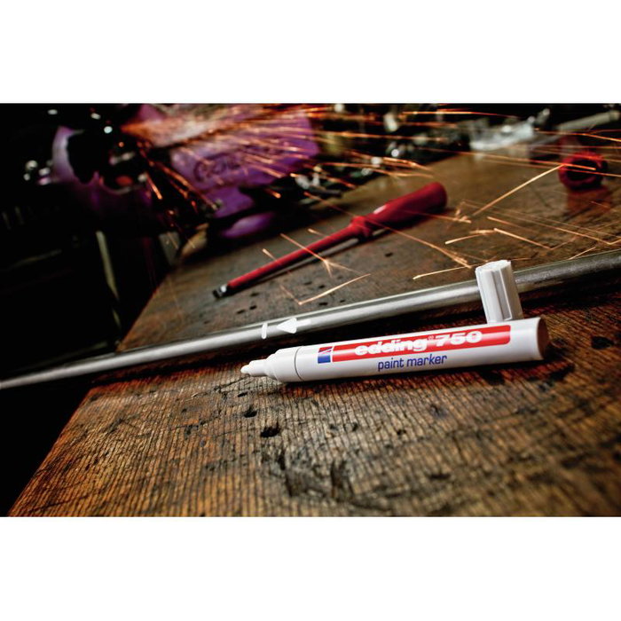 Edding 750 Paint Marker Bleu - Marqueur peinture permanent, référence 4-750003 (4750003)