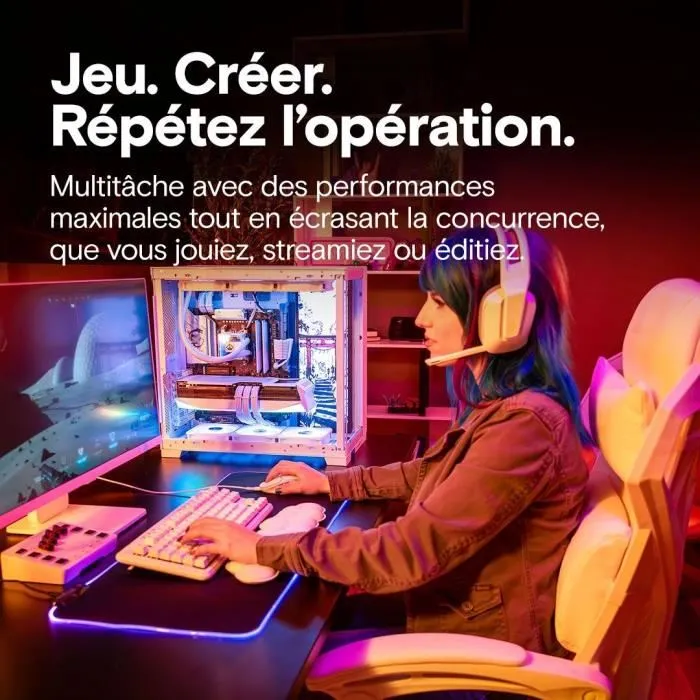 Crucial CP2K16G64C32U5W - Kit mémoire gamer DDR5 Pro OC 32 Go (2 x 16 Go) 6400 MT/s CL32 UDIMM avec dissipateur thermique - Blanc Crucial CP2K16G64C32U5W - Kit mémoire gamer DDR5 Pro OC 32 Go (2 x 16 Go) 6400 MT/s CL32 UDIMM avec dissipateur thermique - Blanc