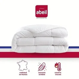 Abeil Couette chaude Douceur Auvergnate 400 g/m² - 220 x 240 cm - Pour 2 personnes