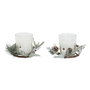 DKD Home Decor Ensemble de Bougies Blanc Noël (2 Unités)