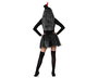 Costume Squelette Noir avec Jupe et Détails Brillants pour Femme Adulte XS-S