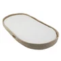 Domiva Panier à langer tressé avec matelas Naturel 43x80x6 cm