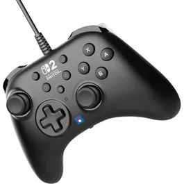 Hori Horipad - Manette filaire pour Nintendo Switch, Switch OLED et Switch 2 - Bouton C, boutons arrière programmables et sticks analogiques précis - Noir