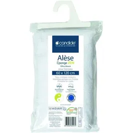 Candide - Alèse éponge Zen - Réf. 232007 - 60 x 120 cm - Pour matelas bébé - 80% viscose de bambou, 40% coton - Blanc