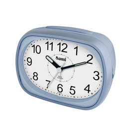 SAMI Réveil Sami Médium Ovale LED Silencieux avec Cloche Bleu (B17NRDRP2G) lifecyle_id:null