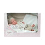 Muñecas Arias Poupée Elegance 40 cm Dafne Beige avec Couverture (Poupée Lestée) - Langue Espagnol