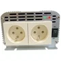 HTC Convertisseur de tension 24V/220V 1000W - Onduleur pour véhicule avec 2 prises et protections (surcharge, surchauffe, court-circuit)