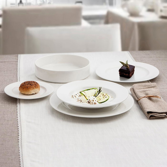 Ariane Prime Assiette creuse en porcelaine blanche finition brillante 23 cm