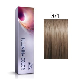 Wella Professionals Illumina Color Teinture Permanente pour Cheveux 8/1 Blond Cendré Clair - 60 ml
