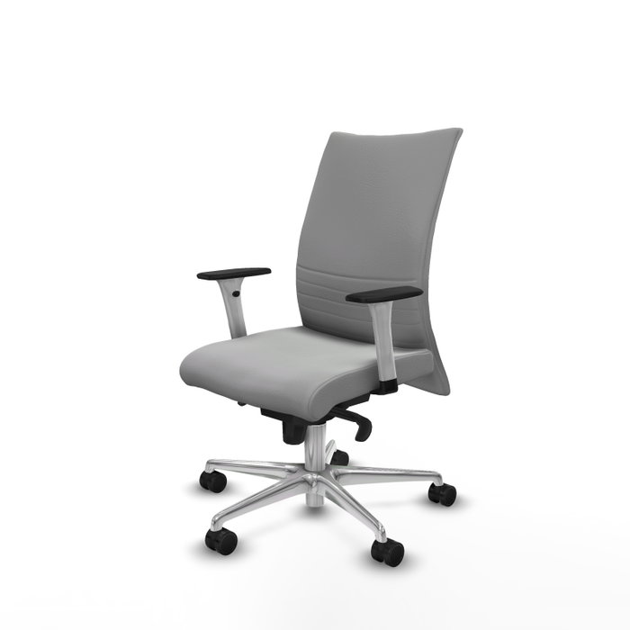 Piqueras Y Crespo Chaise de bureau Albacete confidente, Gris clair