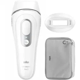 Braun - Épilateur lumière pulsée IPL Silk·expert Pro 3 - Modèle PL3020 - 300 000 flashs - Couleur blanc et argent
