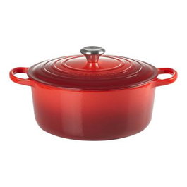 Le Creuset Signature Roaster ronde 26cm cerise