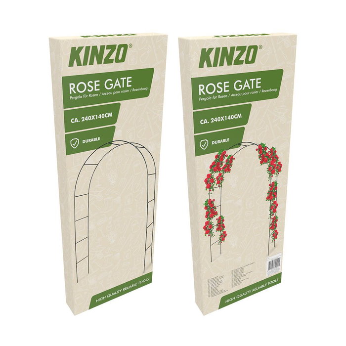 Arche de jardin Kinzo 240 x 140 cm Métal Roses Arche de jardin Kinzo 240 x 140 cm Métal Roses