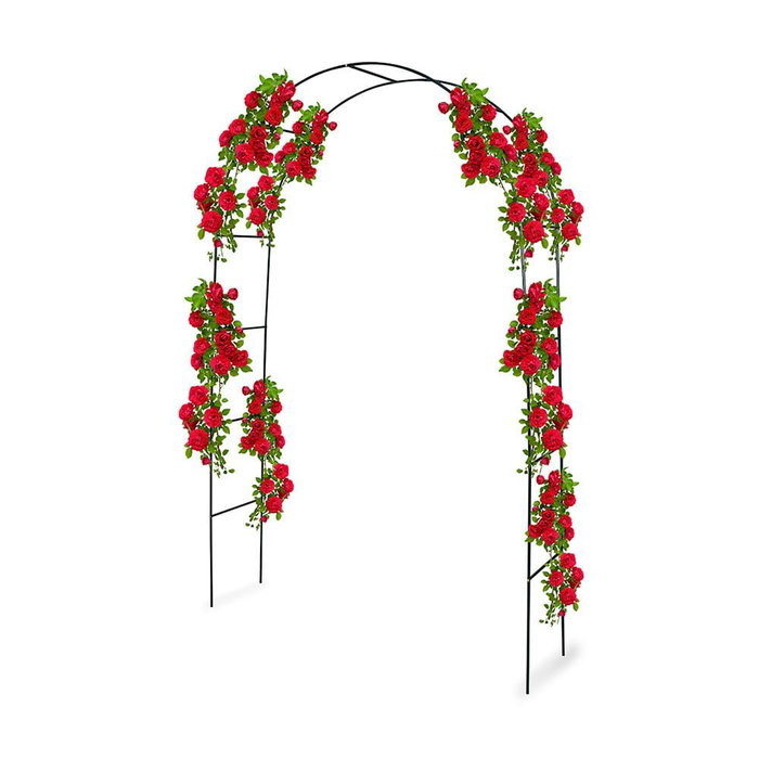 Arche de jardin Kinzo 240 x 140 cm Métal Roses Arche de jardin Kinzo 240 x 140 cm Métal Roses