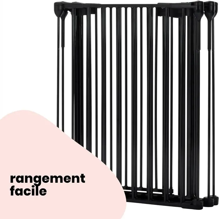 Safety 1st Barrière modulaire 5 panneaux, extra large 3 m, Noir