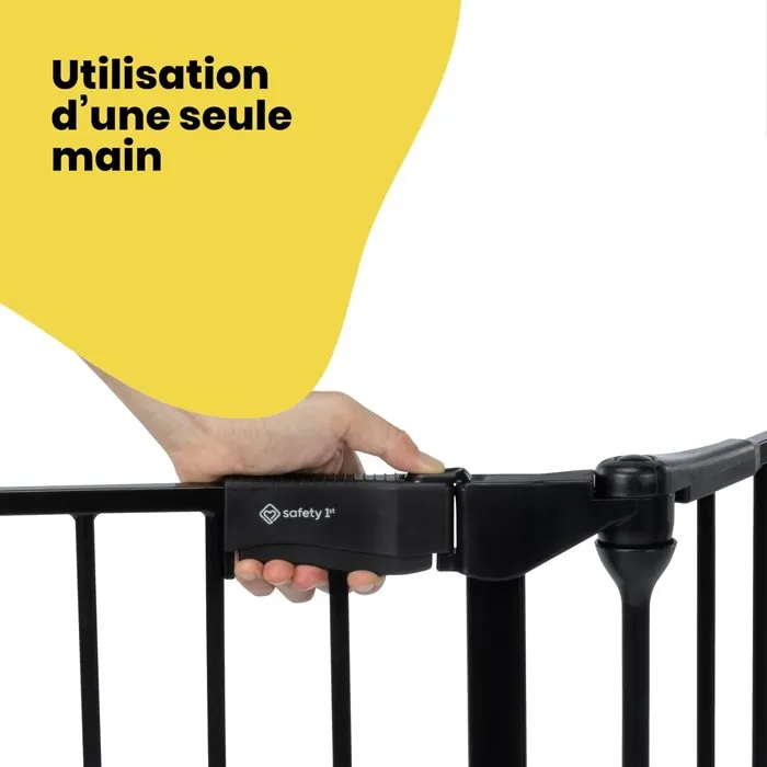 Safety 1st Barrière modulaire 5 panneaux, extra large 3 m, Noir