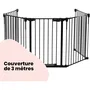 Safety 1st Barrière modulaire 5 panneaux, extra large 3 m, Noir