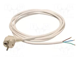 AS SCHWABE Câble d'alimentation H05VV-F 3G1,5mm2 CEE 7/7 mâle angulaire 2m