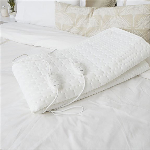 Beurer TS-26 XXL (317.16) Couverture chauffante électrique double, 3 niveaux de température, système de sécurité BSS, câbles amovibles