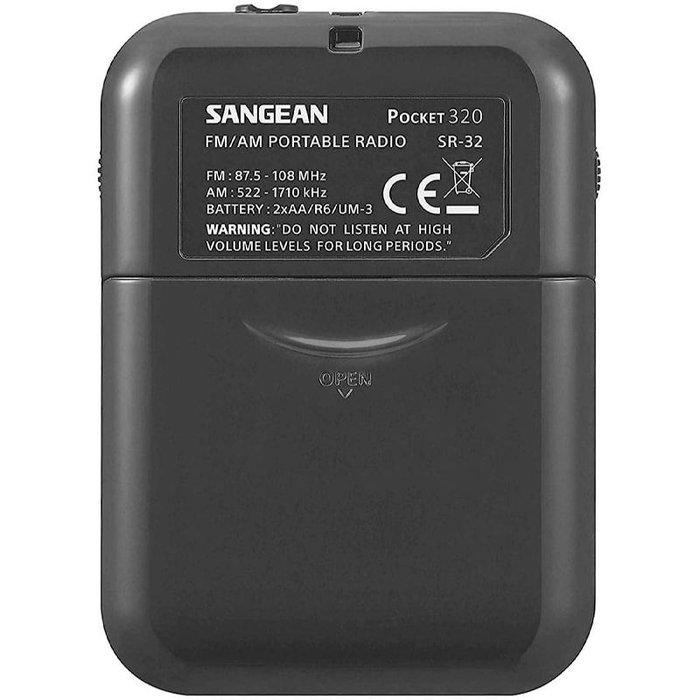 Radio transistor Sangean Noir AM/FM