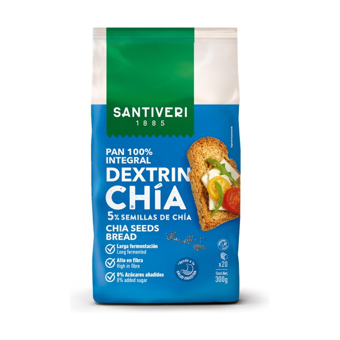 Santiveri Pan Dextrin aux graines de chia 300g Santiveri Pan Dextrin aux graines de chia 300g