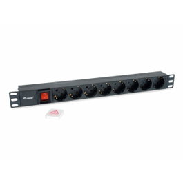 Equip Multiprise Rack 19 pouces 1U 8 Prises 3500W Noir