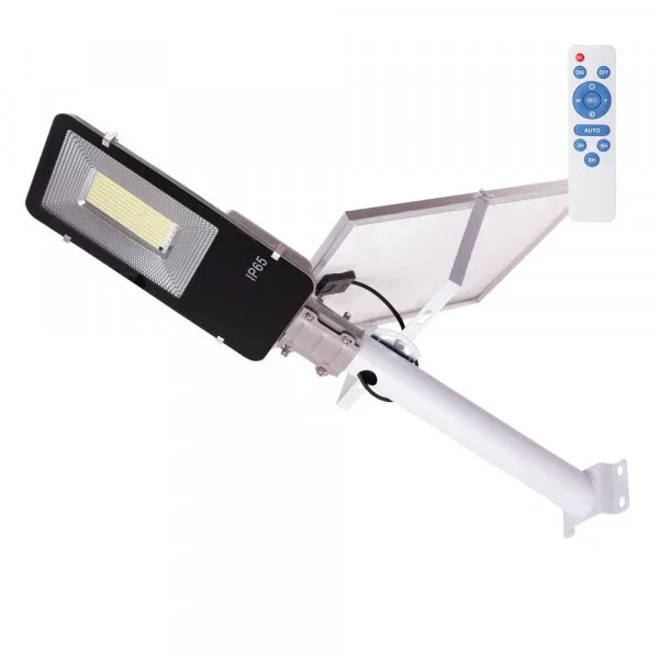 Farola LED Solaire avec Télécommande - Dimmable - Panneau 6V 200W, Batterie 3.2V 20000mAh - Éclairage Extérieur Étanche IP65