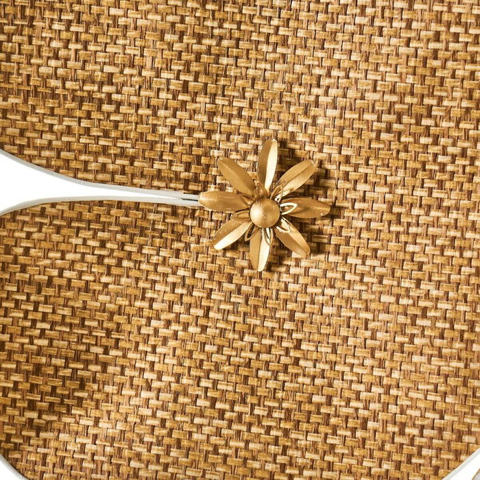 BigBuy Home Décoration murale Blanc Doré Fer 120 x 7 x 65 cm BigBuy Home Décoration murale Blanc Doré Fer 120 x 7 x 65 cm