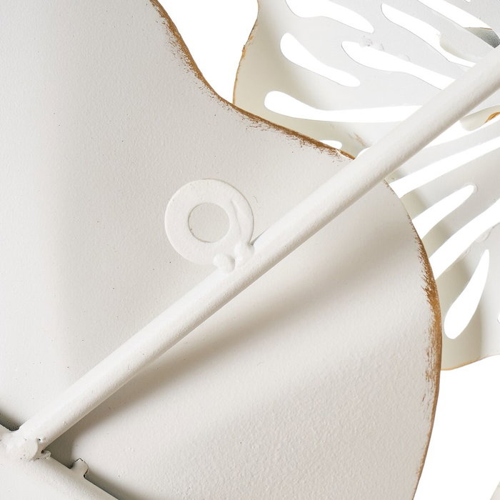 BigBuy Home Décoration murale Blanc Doré Fer 120 x 7 x 65 cm BigBuy Home Décoration murale Blanc Doré Fer 120 x 7 x 65 cm