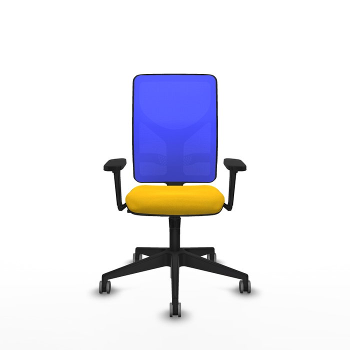 PIQUERAS Y CRESPO Chaise Motilla Synchro Jaune et Bleu