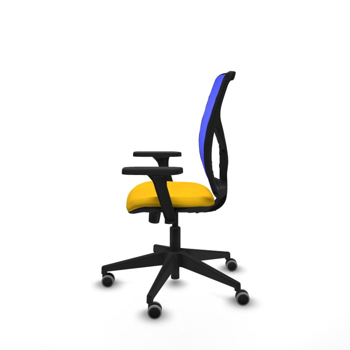 PIQUERAS Y CRESPO Chaise Motilla Synchro Jaune et Bleu