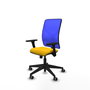 PIQUERAS Y CRESPO Chaise Motilla Synchro Jaune et Bleu
