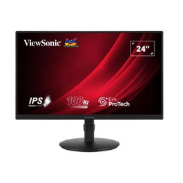 Viewsonic VA2408-H Monitor LED 23.8 Pouces IPS Full HD 100Hz HDMI DisplayPort VGA Réglable en Hauteur Noir