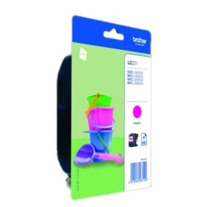 Cartouche d'Encre Compatible Brother LC221M Magenta Bleu Cartouche d'Encre Compatible Brother LC221M Magenta Bleu