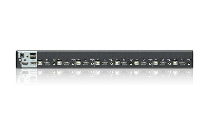 Aten CS1798 Commutateur KVM HDMI/audio USB 8 ports - Double moniteur, mise en cascade, contrôle de 8 ordinateurs depuis une seule console